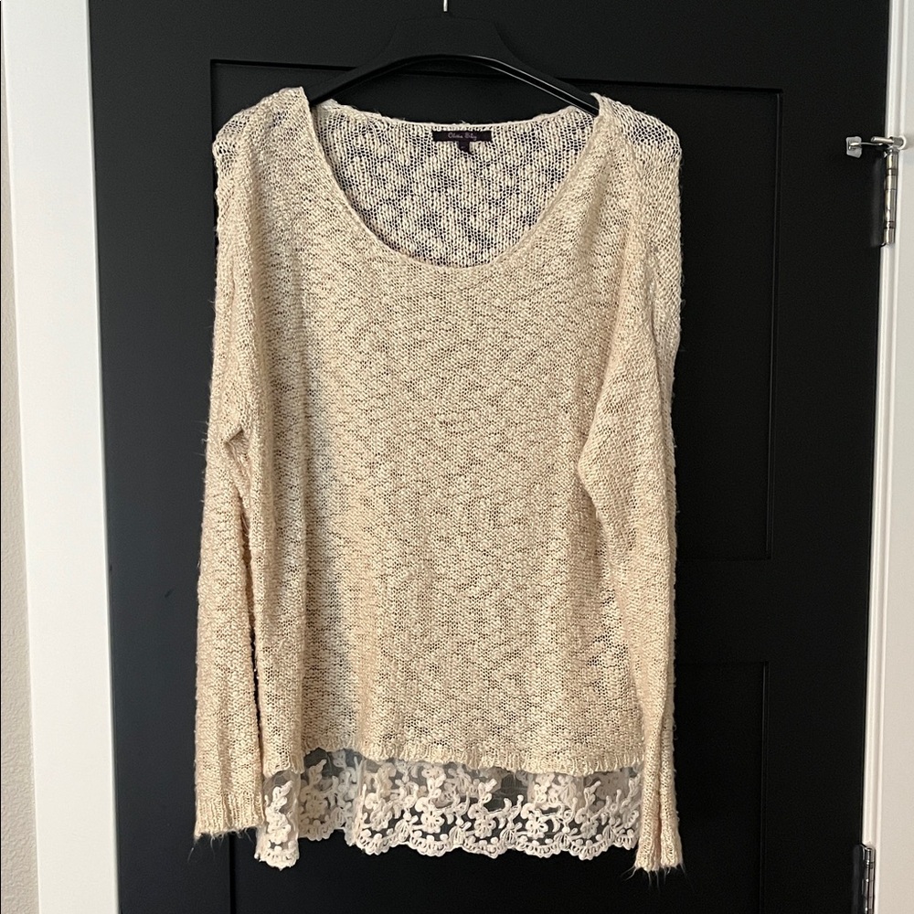 Olivia Sky Cream Knit Sweater
